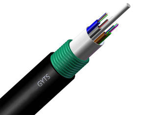 Cable acorazado de la fibra óptica 8,0 del conducto 7,0 para el uso al aire libre G652D GYTS 24 48B1.3