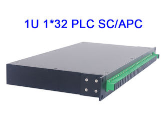 pérdida de inserción baja óptica de Digitaces del soporte de estante del módulo del divisor del PLC de la fibra de 1U 1x32