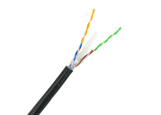 Conductor de alta velocidad al aire libre 4*0.565 de la prenda impermeable 23AWG del cable de Ethernet del PE UTP Cat6
