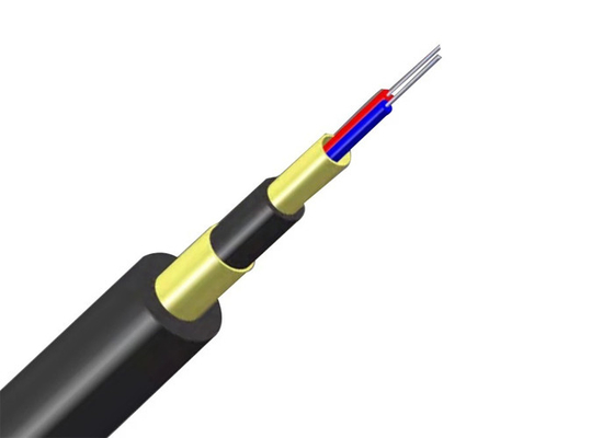 De la fibra óptica al aire libre 2core mini ADSS hilado acorazado de Aramid del cable de transmisión del cable G657A2