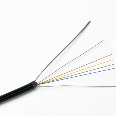 Cables autosuficientes del modo G652D del cable de descenso de la fibra óptica de LSZH FTTH 4C solos